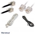 RJ11 ADSL ADSL2+ Phone High Speed Broadband Internet Modem Router Cable Plug