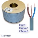 Twin and Earth Electrical Cable 6242Y Grey 1 1.5 2.5 mm Size length 3 Core T E - 999999999999 - T - 147804