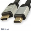 1M HDMI v1.4a High Speed 1080p 3D Video Silver Cable For PS3 XBox HD TV Monitor - 111203014944 - T - 32834