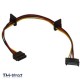 SATA 15 Pin Male to 3 way Female Power Splitter Cable - 110665344655 - T - 45342