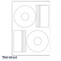 50 Photo Gloss Pressit Style Offset CD DVD White Labels - 150650134615 - T - 86728